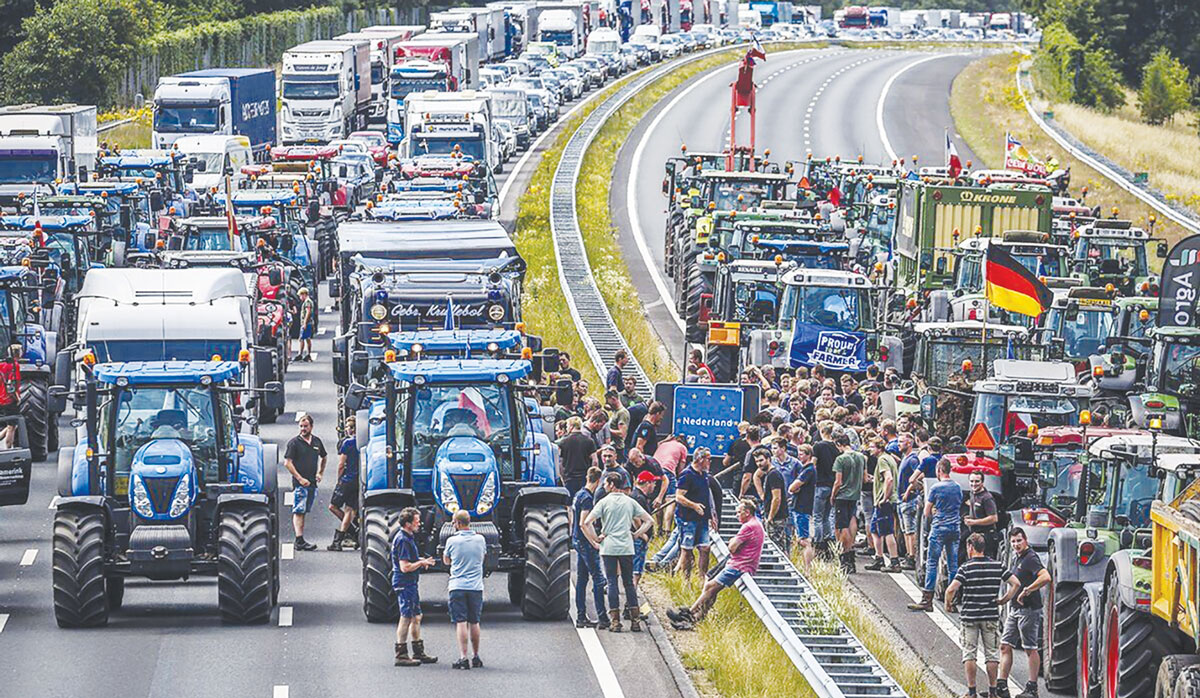 Dutch Farmer Protests FBTW