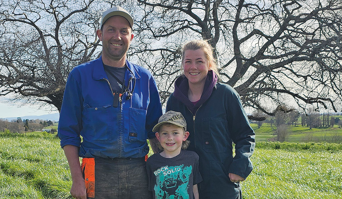 Jayson and Stacey Thompson with son Reg FBTW