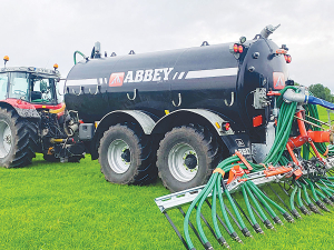 Abbey Agri Pro takes the trailing shoe to hilly ground.