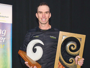 The 2019 Young Grower of the Year Jono Sutton.