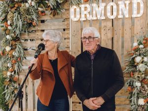 Ben and Frances Wickham at the opening of the new Ormond Nurseries facility. Photo Credit: Lisa Duncan