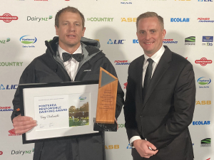 Tony Dodunski Wins Fonterra Responsible Dairying Award