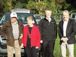 Environment Minister David Parker and Agriculture Minister Damien O’Connor with Cambridge farmers Bill and Sue Garland at the launch of the ‘Good Farming Action Plan for Water Quality’.