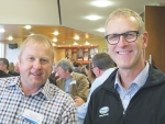 Special agricultural trade envoy Mike Petersen (left) and Fonterra director Michael Spaans at the launch of KPMG’s Agribusiness Report at Fieldays