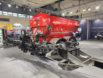 AgriSpread’s new AS3000 bulk spreader adds a conveyor system to increase spreading widths.