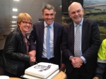 Ministers Nathan Guy, Jo Goodhew and Steven Joyce attended cutting the birthday cake.