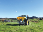SAM Machinery’s new three-point linkage mounted e-Spreader.