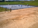 Effluent pond at the Tumunui Dairy property. Image: Waikato Regional Council.