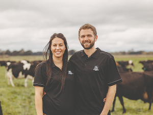 Will Hinton and Kali Rangiawha, Manawatu were named the 2024 New Zealand Share Farmers of the Year.