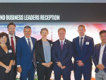 From left: Sirma Karapeeva, MIA, Derek Ramsey, Affco, MIA chair Nathan Guy, Silver Fern Farms chair Anna Nelson, Minister for Agriculture Todd McClay, James McWilliam, Alliance, and Ambrose Cheung, ANZCO at the launch.