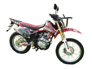A common frame and suspension set-up for the 150, 200 and 250cc models allows reduced inventories for common parts.
