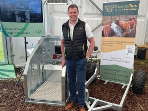 Kieran Supple says his BovinePlus weight-recording system gives farmers daily reports of the grade and fat score of their cattle.