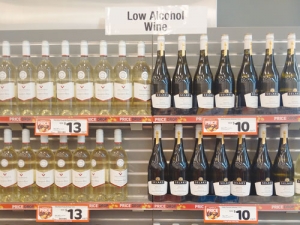 Many supermarkets in New Zealand have added a “lighter wines” section.