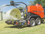 The VBP BalePack is also available with Kuhn's film binding system as an alternative to net binding.