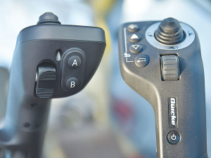 The new QM Command control joystick replaces the previous Ergo Drive.