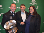 Christopher and Siobhan O&#039;Malley with Nathan Guy after receiving their award. 