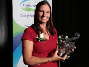 Current Dairy Woman of the Year Katie Milne.