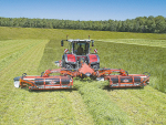 Kuhn has introduced a new disc mower/conditioner with swath grouper.