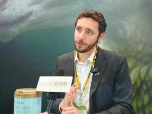 Spring Sheep chief executive Nick Hammond speaking at the CBME showcase in Shanghai last month.