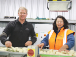 Ohakune commercial vegetable growers Bruce and Stephanie Rollinson.