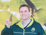 Zespri chief executive Dan Mathieson with the new Red Kiwifruit variety at this year’s National Fieldays.