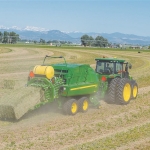 John Deere says its new square balers make life easy for hay producers.