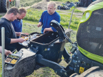 The Agribumper's large fold-out lid can also be used as a workbench, or even as a picnic table.