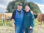 Gary and Karen Peters of the Rock View stud, Midhirst, Taranaki.