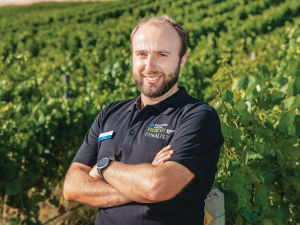 Sam Bain at the 2021 Corteva Young Viticulturist of the Year finals. Photo by Richard Briggs.