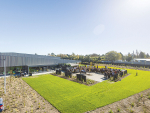 The complex features six retail service workshop bays, two advanced training bays, and a parts distribution centre.