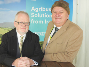 Regional Economic Development Minister Shane Jones (right) with Irish Ambassador Breandan O Caollai.