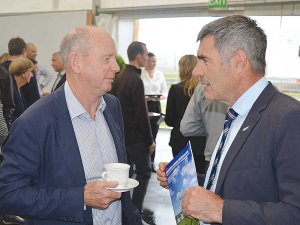 Fonterra Shareholders Fund chairman John Shewan (left) and former agriculture minister Nathan Guy.