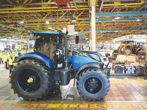 The New Holland plant at Basildon, England, celebrates the manufacture of its two millionth tractor, a feat managed by only a handful of such facilities across the world.