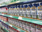 Australian UHT milk on sale in China.