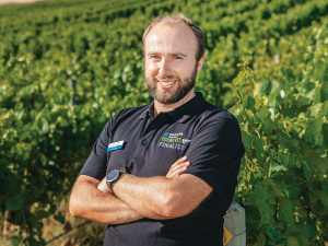 2021 Young Viticulturist of the Year Sam Bain. Photo Richard Briggs.