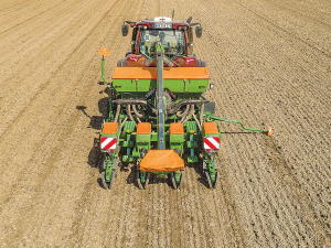 Amazone’s Precea ComboDisc 300 cultivates and sows all at once.