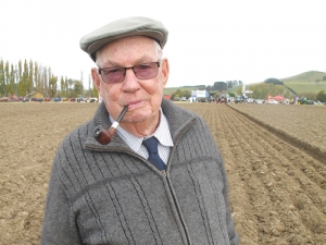 Jim Brooker (83), of Darfield, was an interested spectator at this year’s NZ Ploughing Champion.