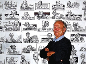 Edna creator cartoonist Malcolm Evans.