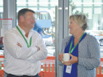 SFF chairman Rob Hewett with Ravensdown director and Dargaville dairy farmer Kate Alexander at the NZ Co-op business leaders forum in Auckland.