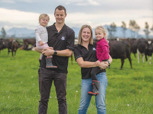 SIDE 2024 event chair Jonathan Hoets with wife Stacey and their children.