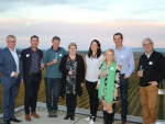 Some of the committee members present at the launch of Sauvignon 2019, held at Brancott Estate Cellar Door and Restaurant. From left: Paul O’Donnell, Marcus Pickens, Clive Jones, Liz Barcas, Michelle Burns, Angela Willis, Patrick Materman and Roscoe Johanson.