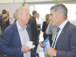Fonterra fund manager John Sherwin (left) with former Agriculture MInister Nathan Guy.