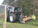 Greg Bolland’s new reverse steer N134 tractor in action.