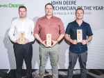 Cream of the crop: from left Liam Gee, Daniel Stoneley and Marcus Vine with their awards.