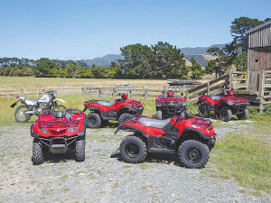 Suzuki’s KingQuad ATV range was extensively tested and refined for New Zealand farms.