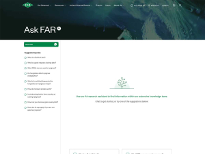 Ask FAR AI helps farmers access thousands of reports on its website.