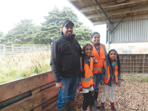 Canterbury/North Otago Share Farmer of the Year Ruwan Wijayasena, his wife Niranjala Gamlath and daughters Methuli and Senuli.