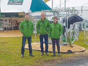 Waverley and Wilco Klein Ovink and their son Josh, who is part of the team building product as well as salesman at Fieldays.