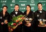 NZDIA National Winners 2019, from left Nicola Blowey, Colin and Isabella Beazley, and Matt Redmond.