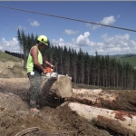 Joe Gilvray works at Stewart Logging.